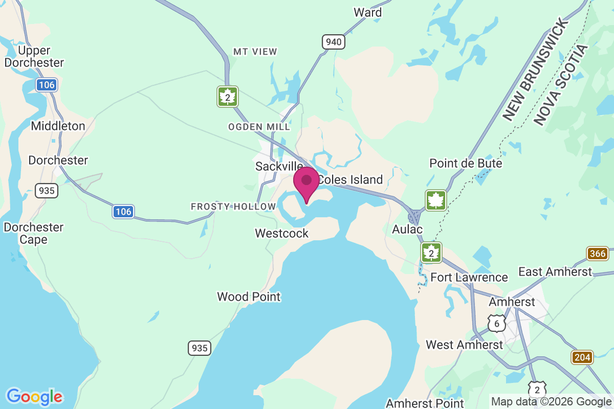 Sackville map