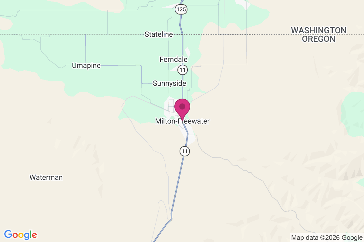 Milton-Freewater map