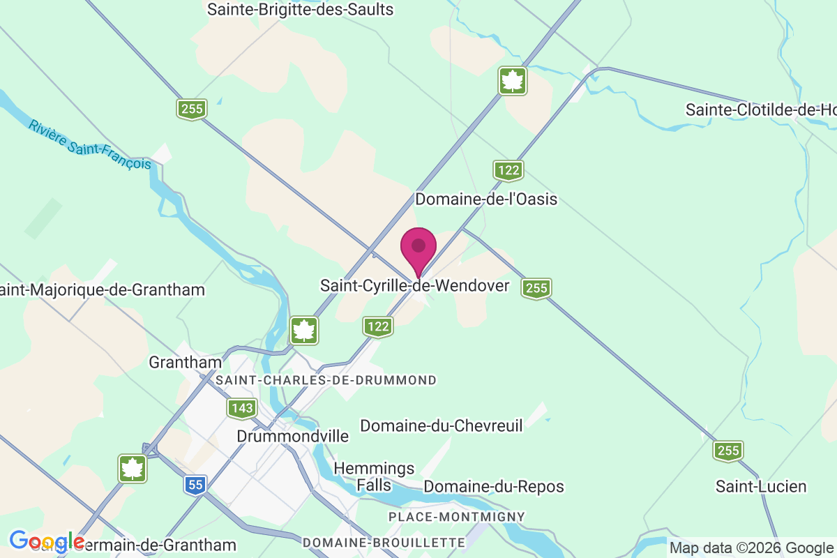 Saint-cyrille-de-wendover map