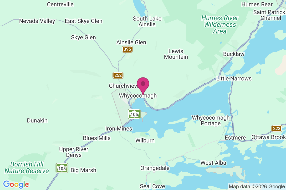 River Denys map