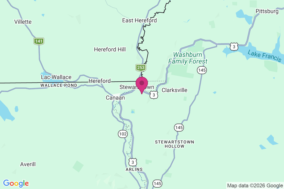 Beecher Falls map