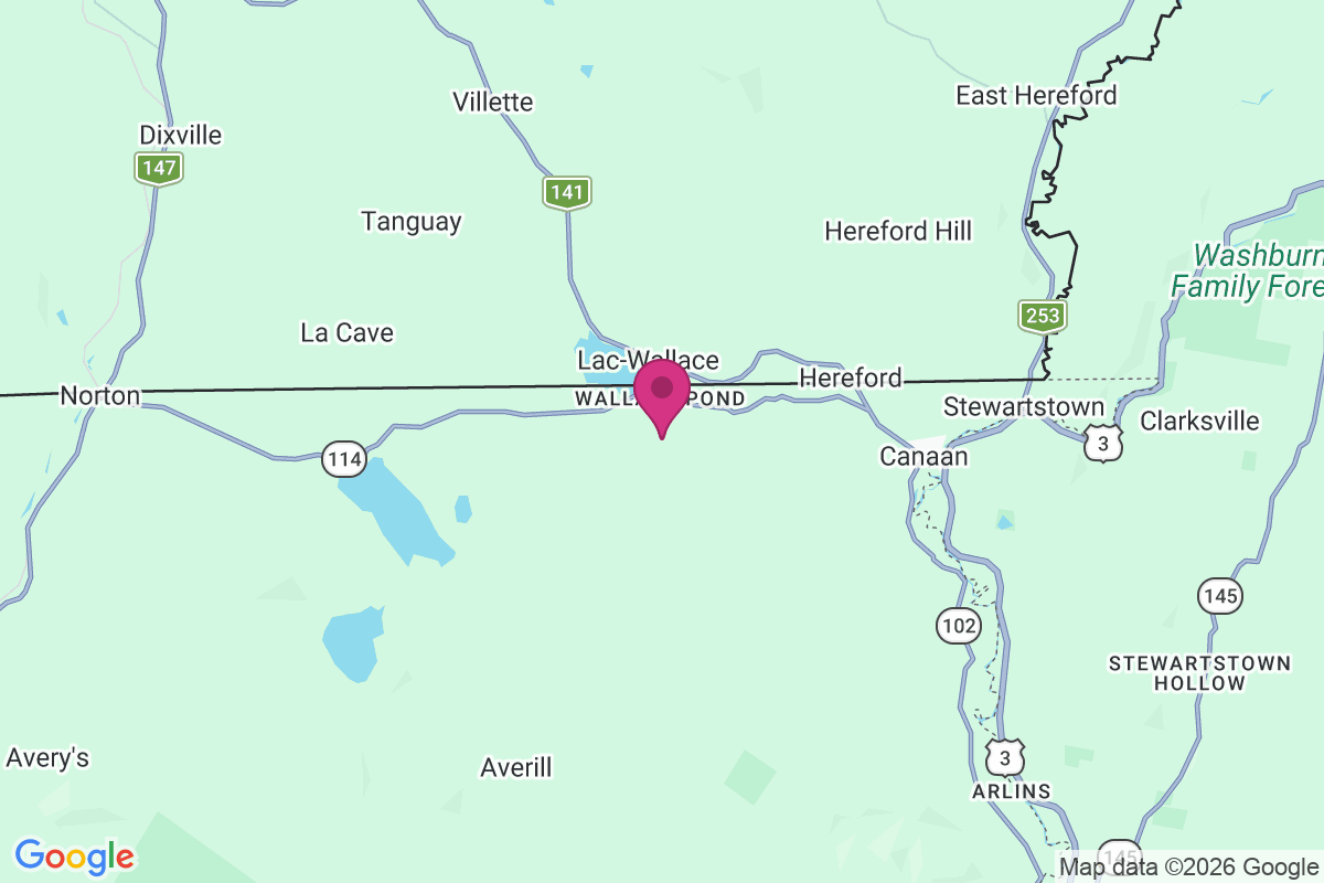 Wallace Pond map