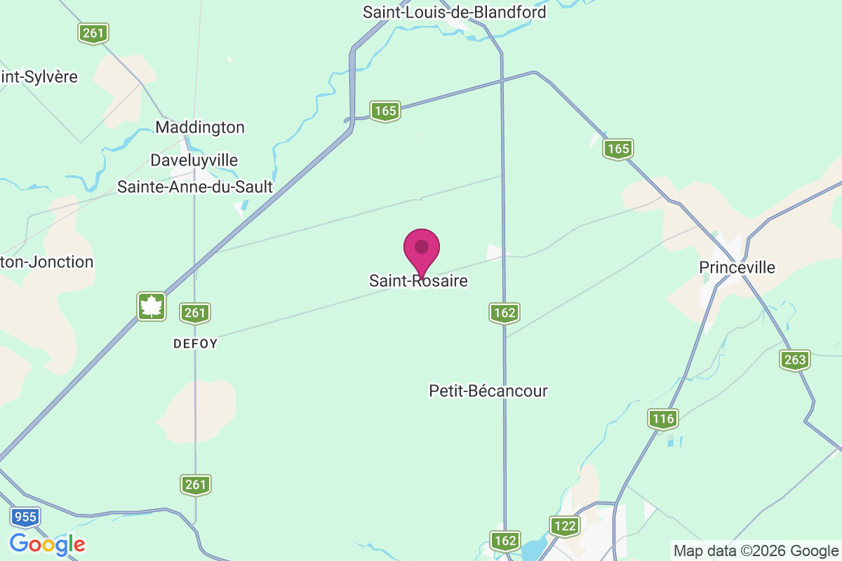 Saint-Rosaire map