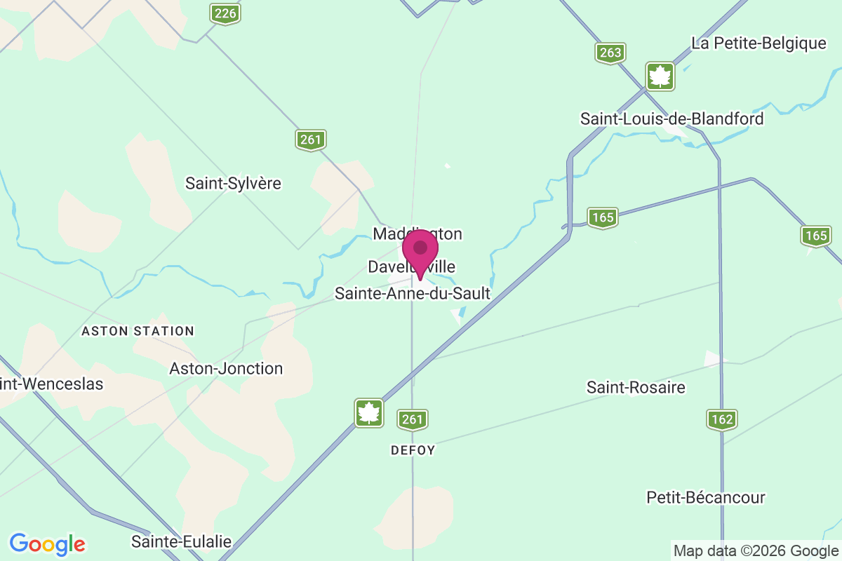 Daveluyville map