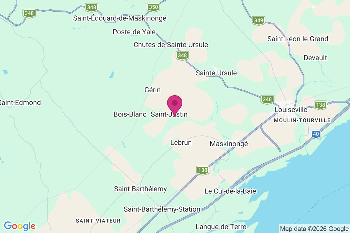 Saint-Justin map