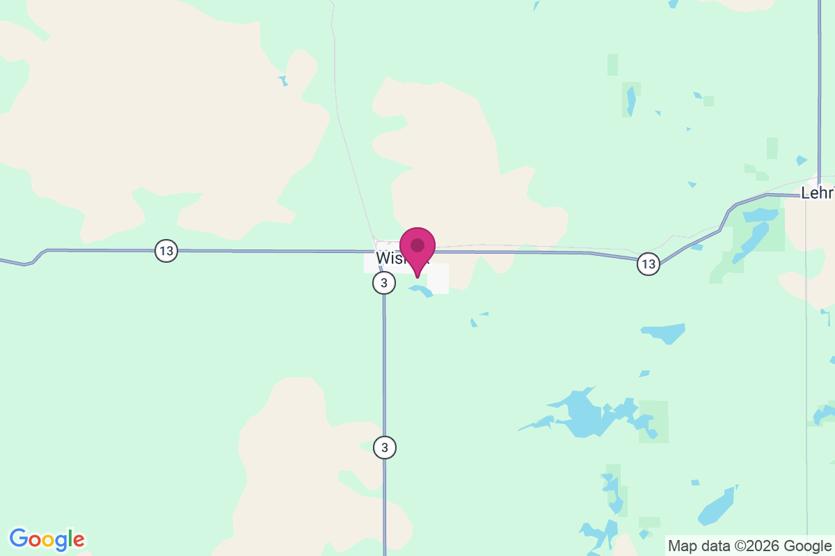 Wishek map