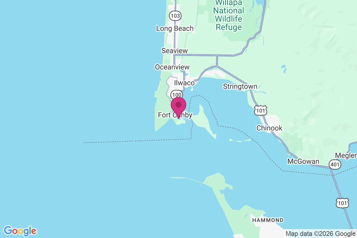 Fort Canby map
