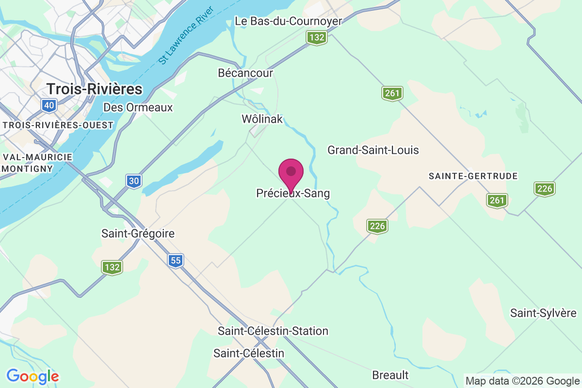 Precieux-Sang map