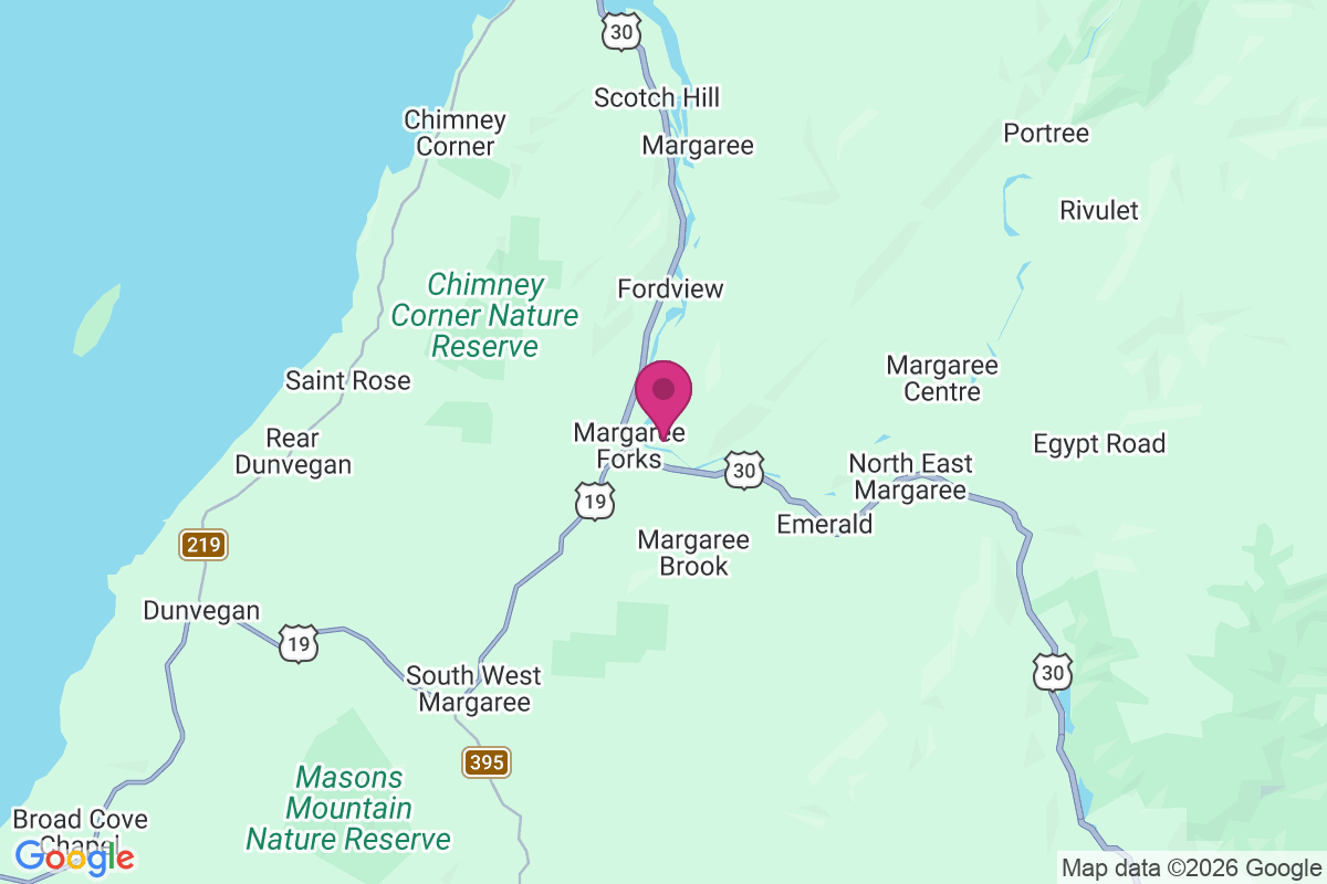 North East Margaree map