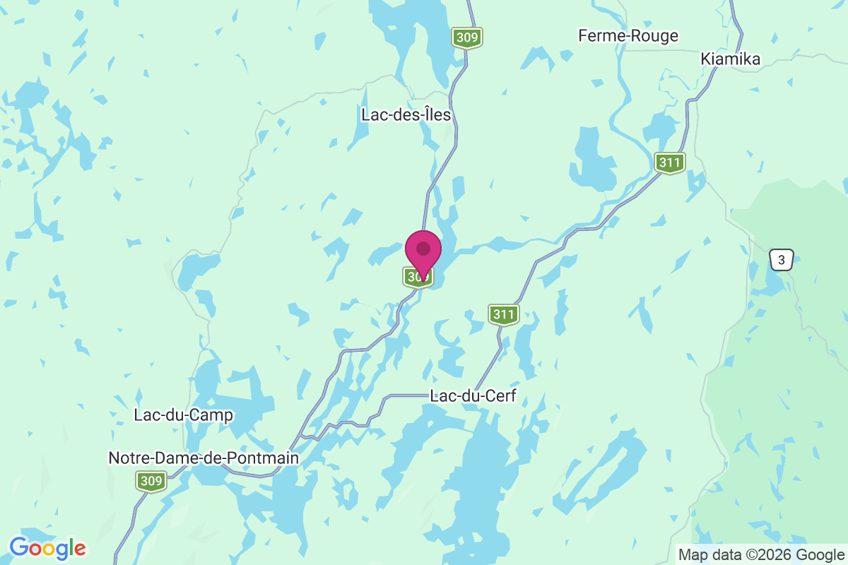 Lac-des-iles map