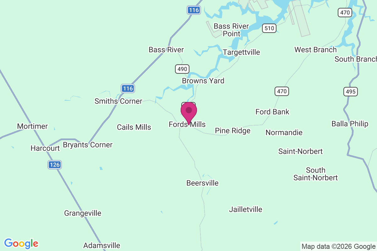 Fords Mills map