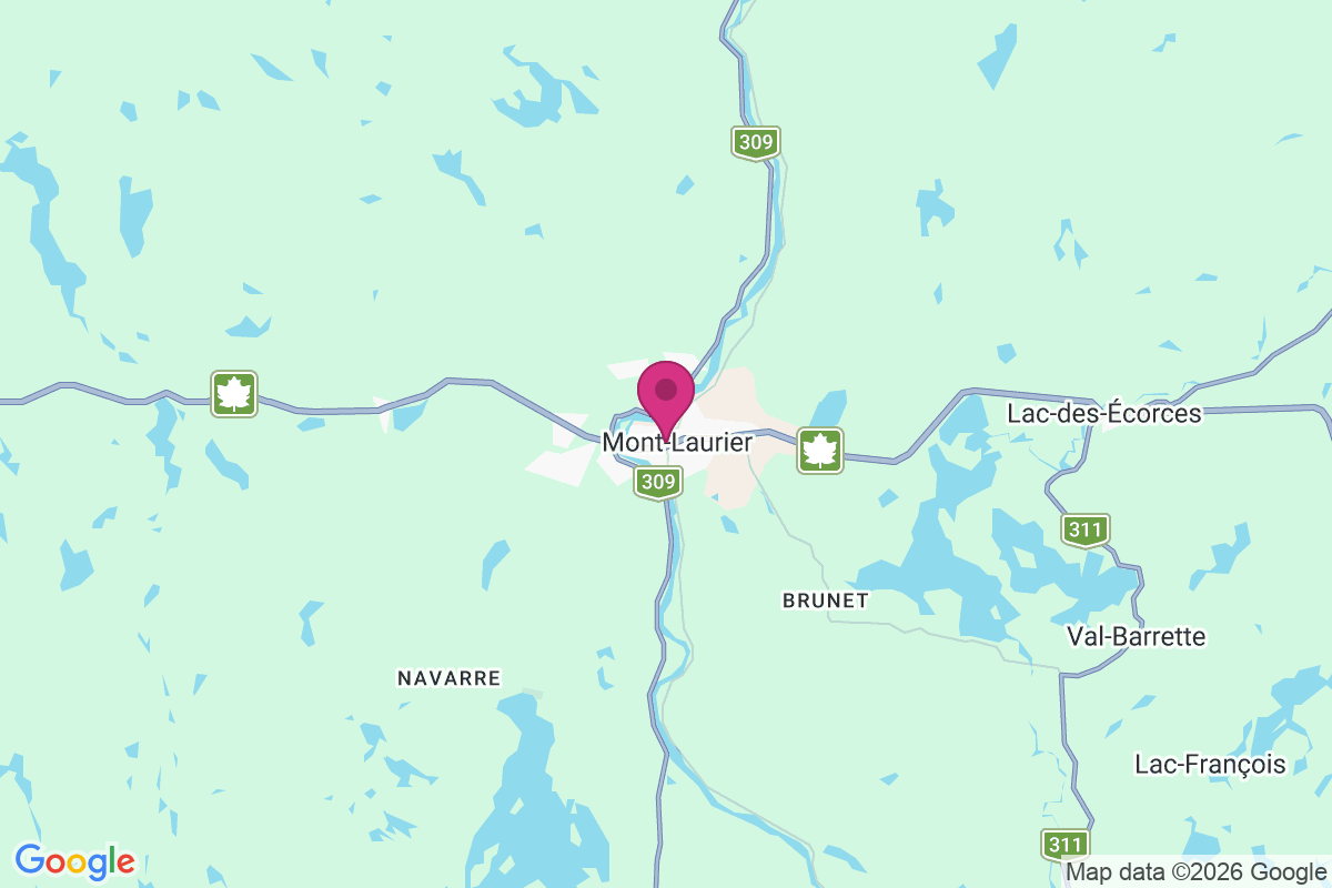 Mont-Laurier map