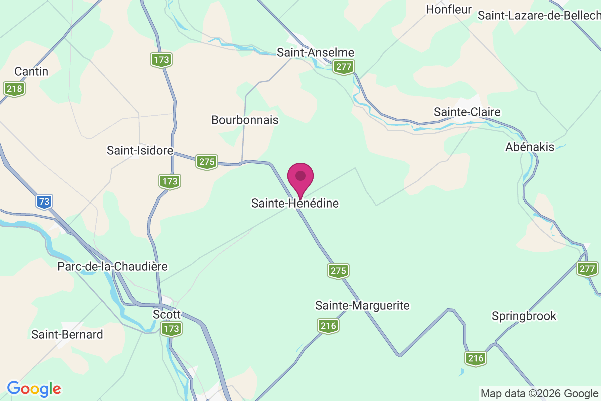 Sainte-Henedine map