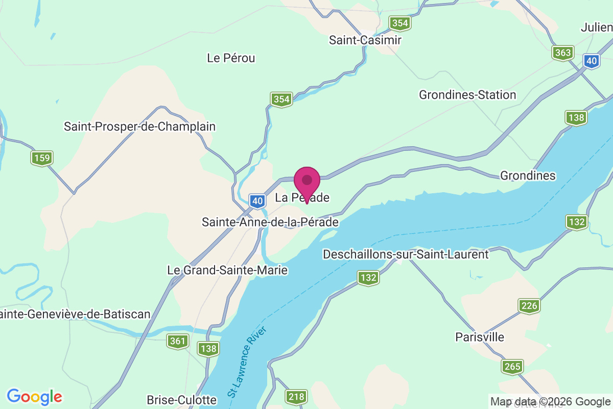 La Perade map
