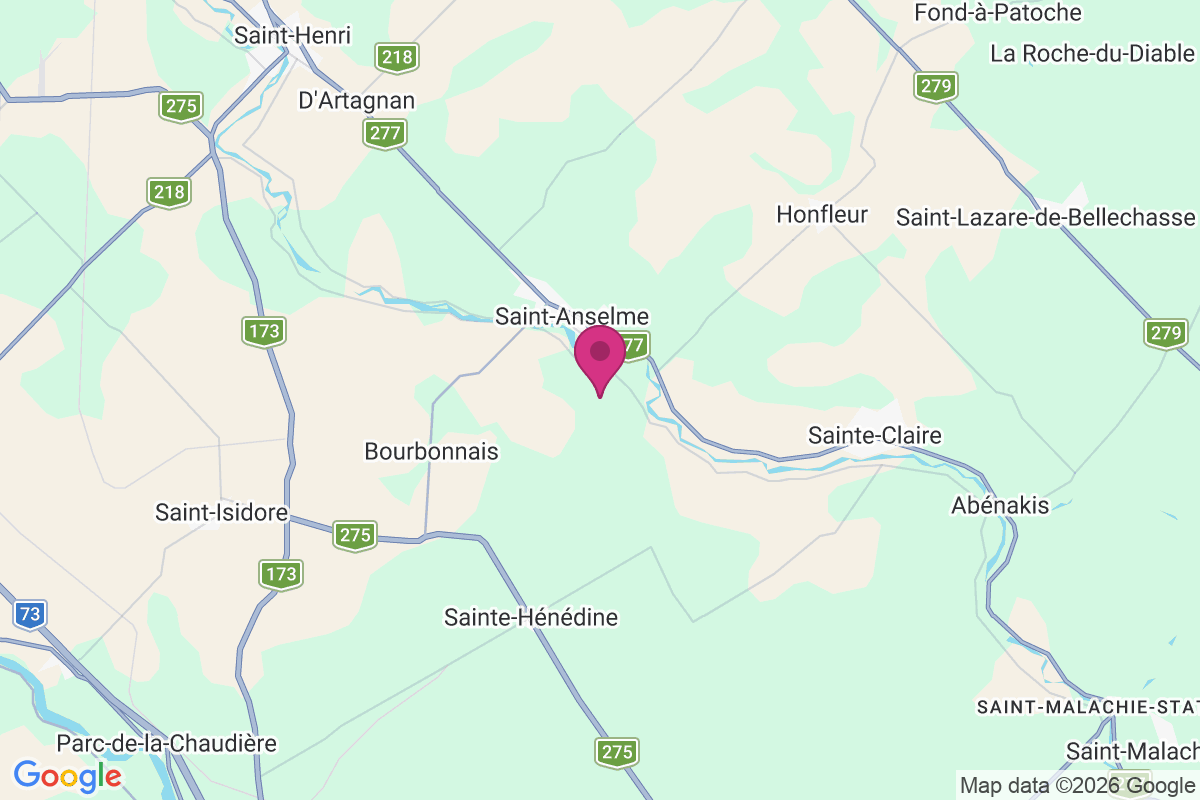 Saint-Anselme map