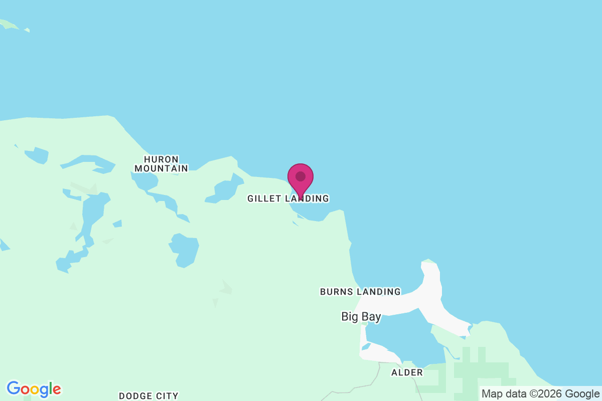 Gillet Landing map