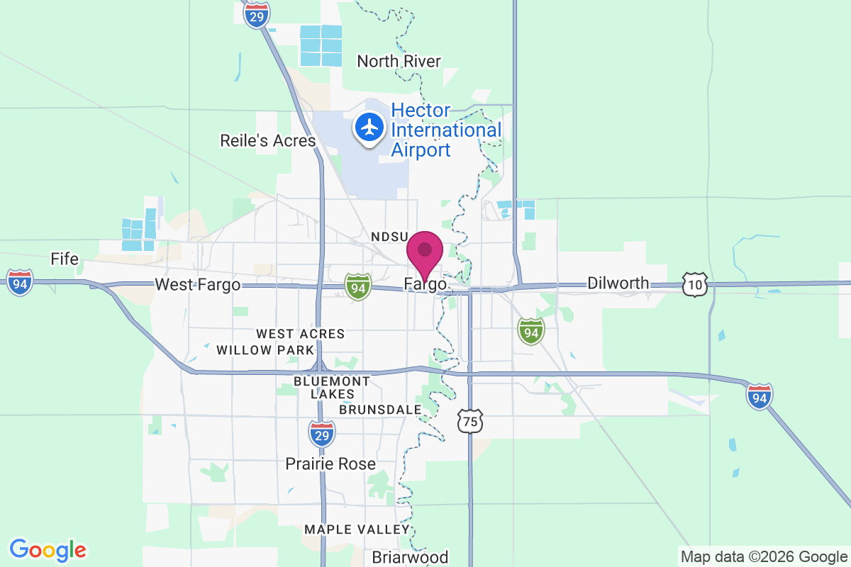 Fargo map