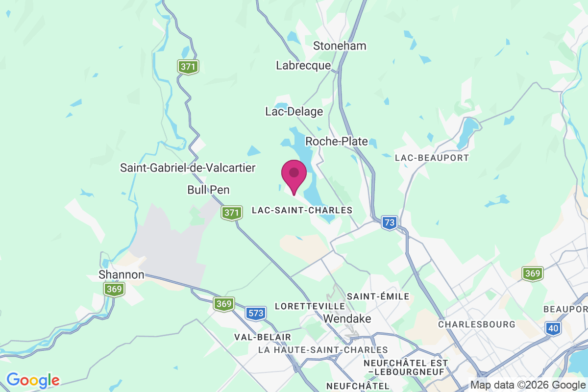 Lac-Saint-Charles map