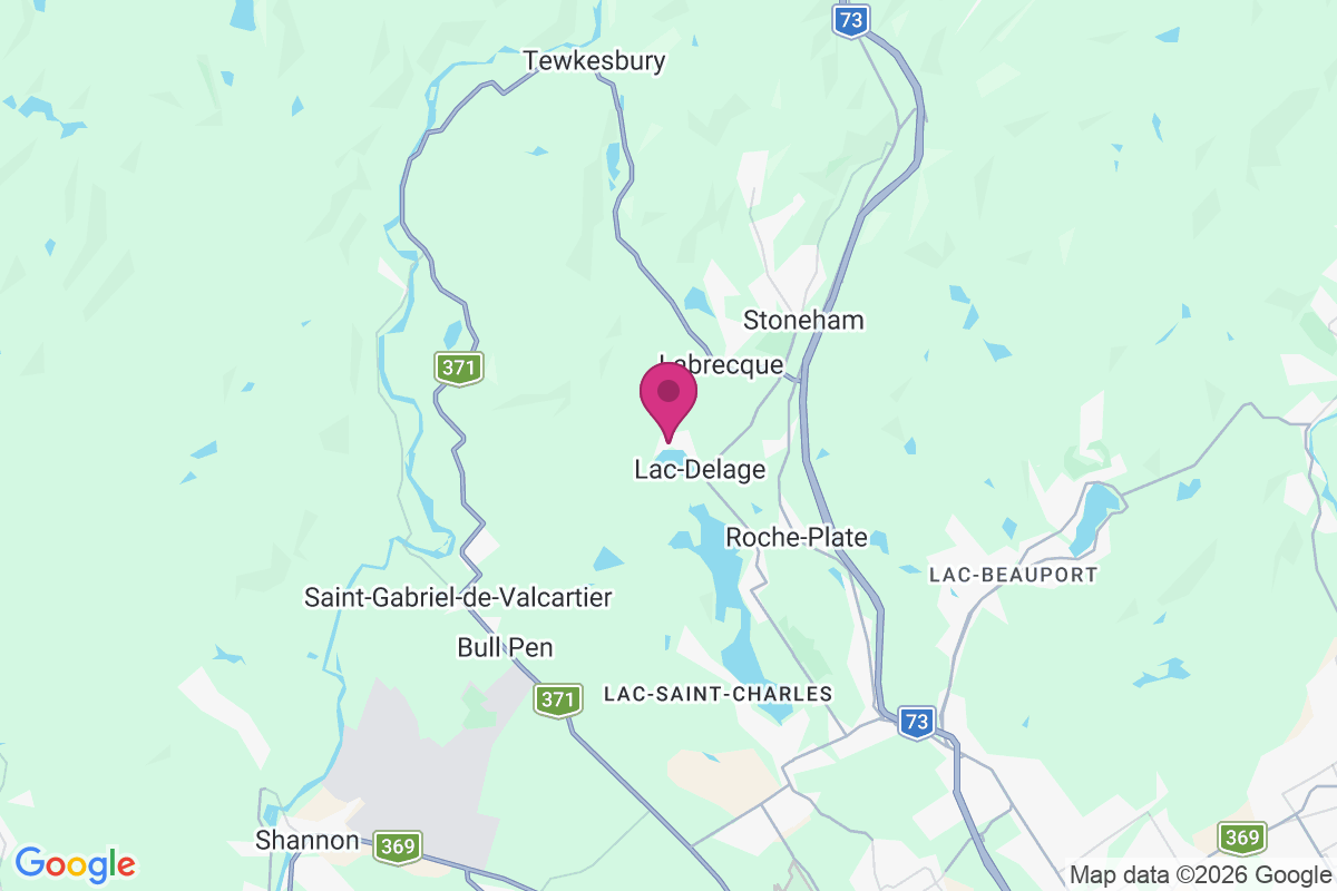 Lac-Delage map