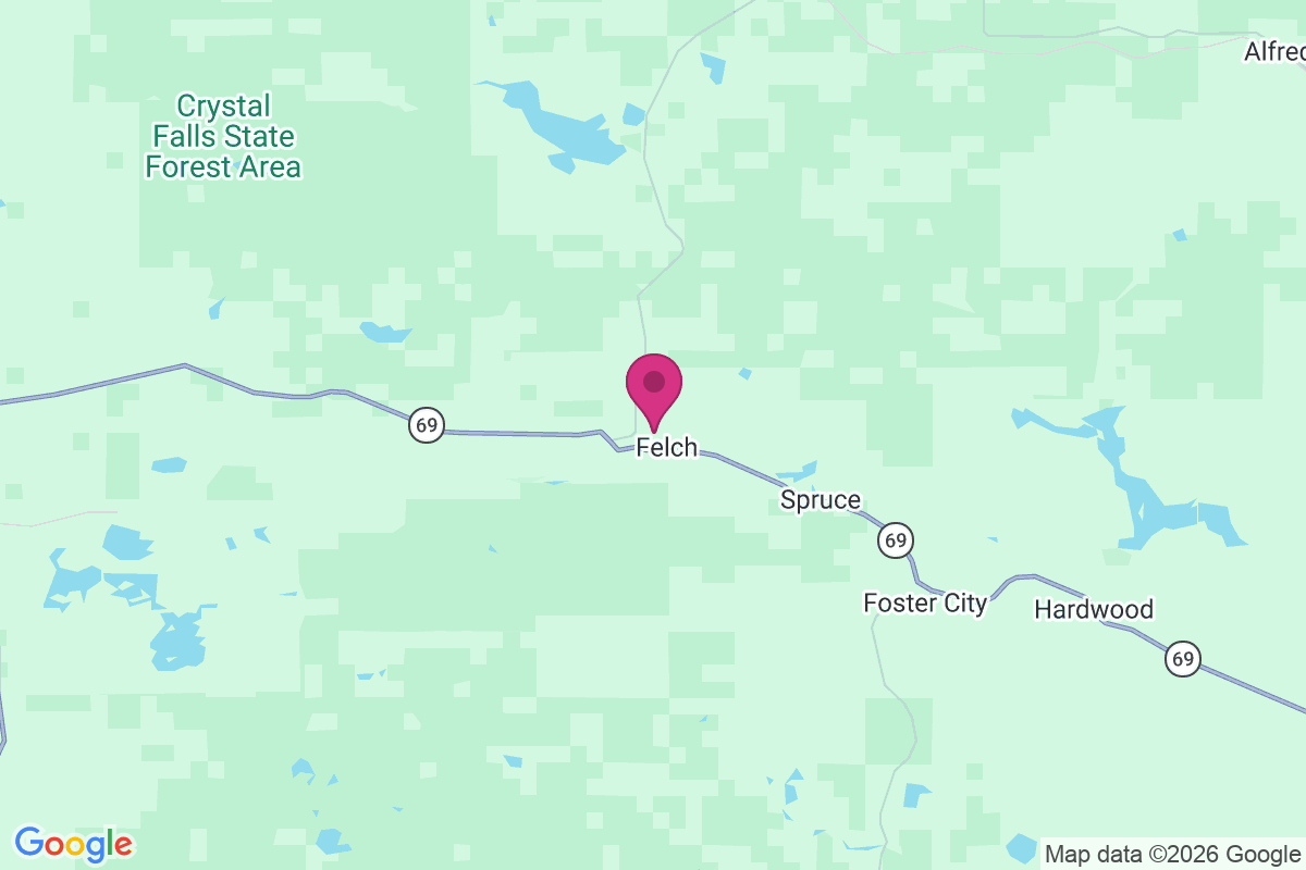 Felch Mountain map