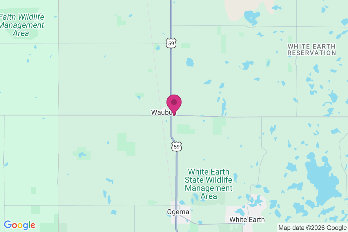 Waubun map