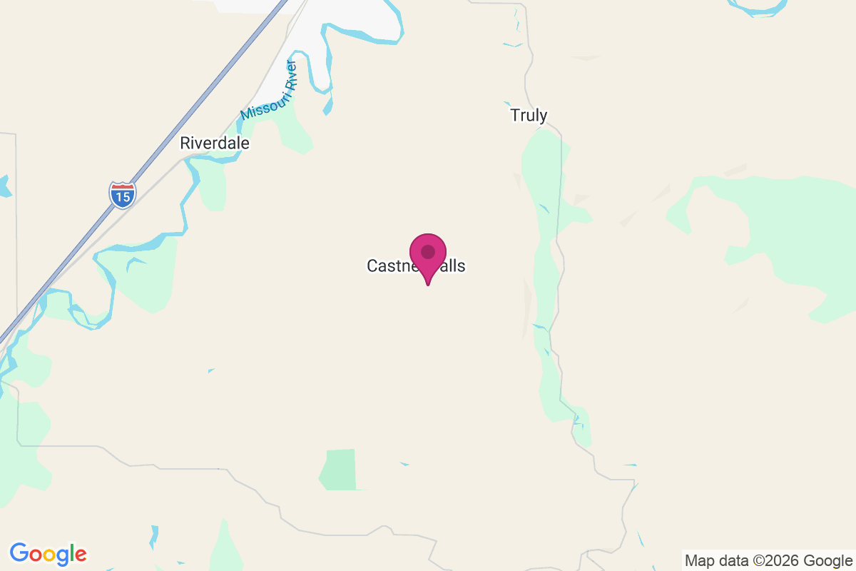 Castner Falls map