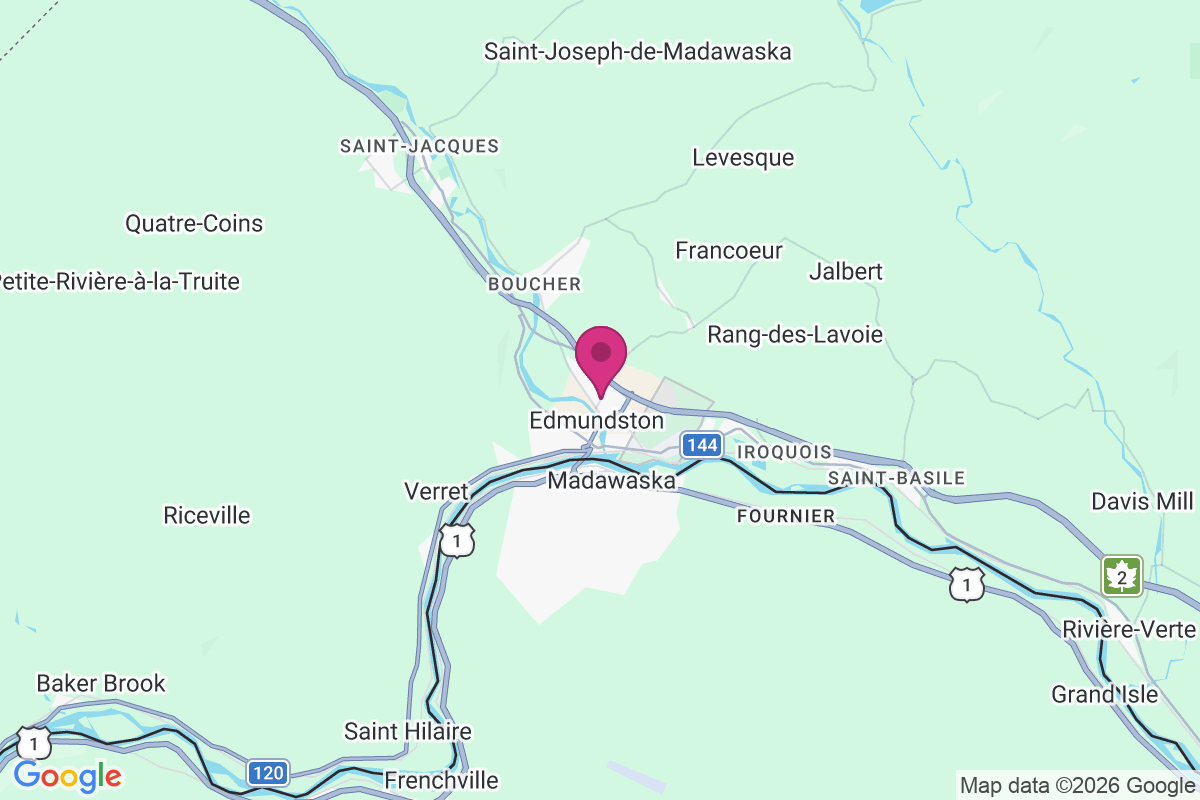 Edmundston map