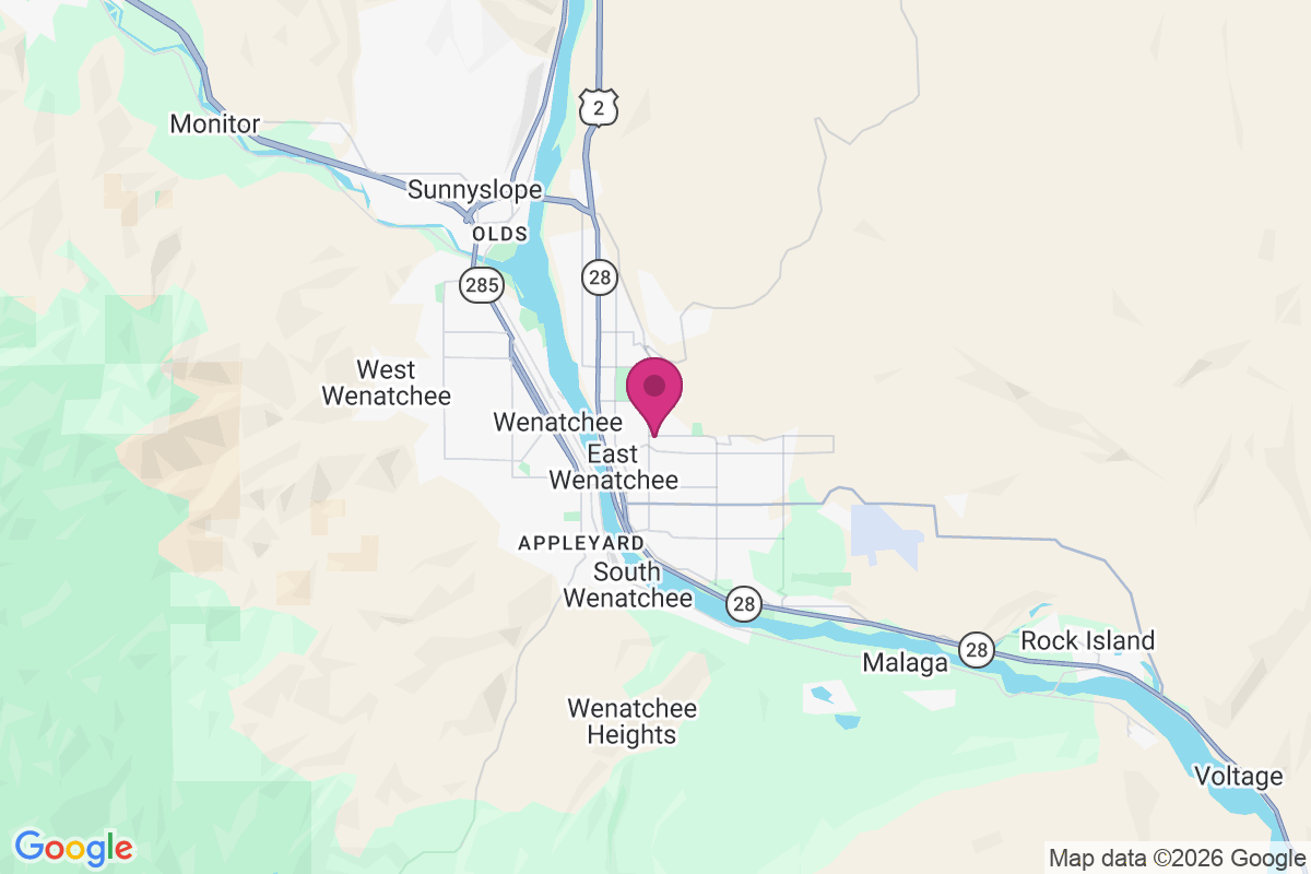 East Wenatchee Bench map