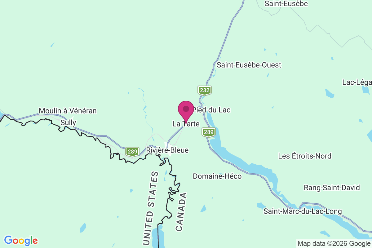 La Tarte map