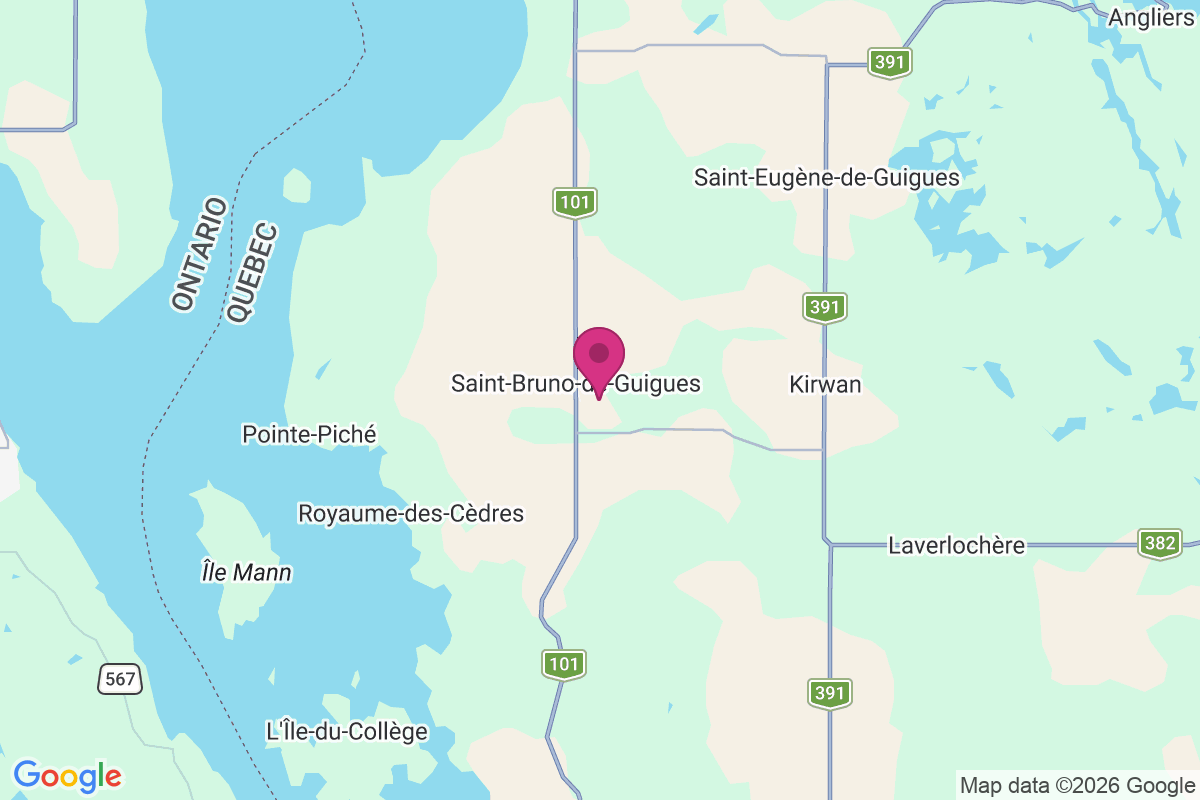 Saint Bruno map