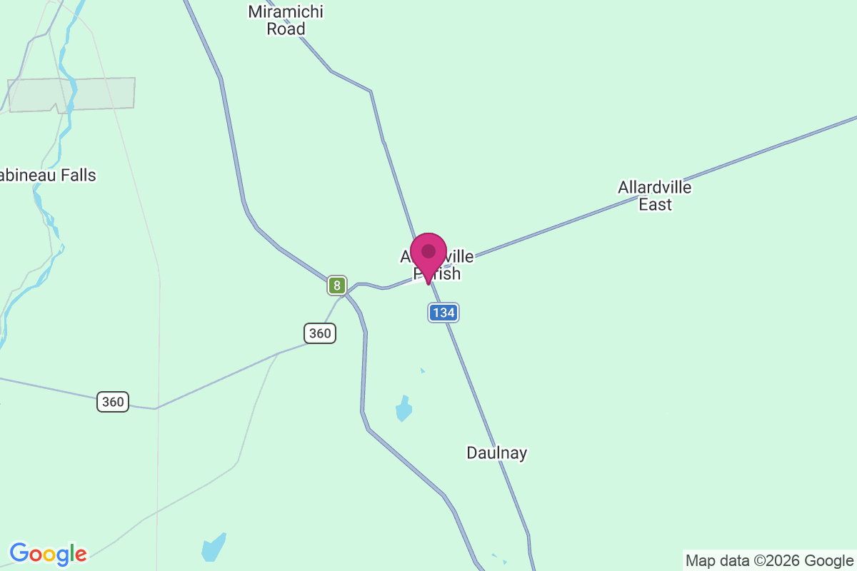 Allardville map