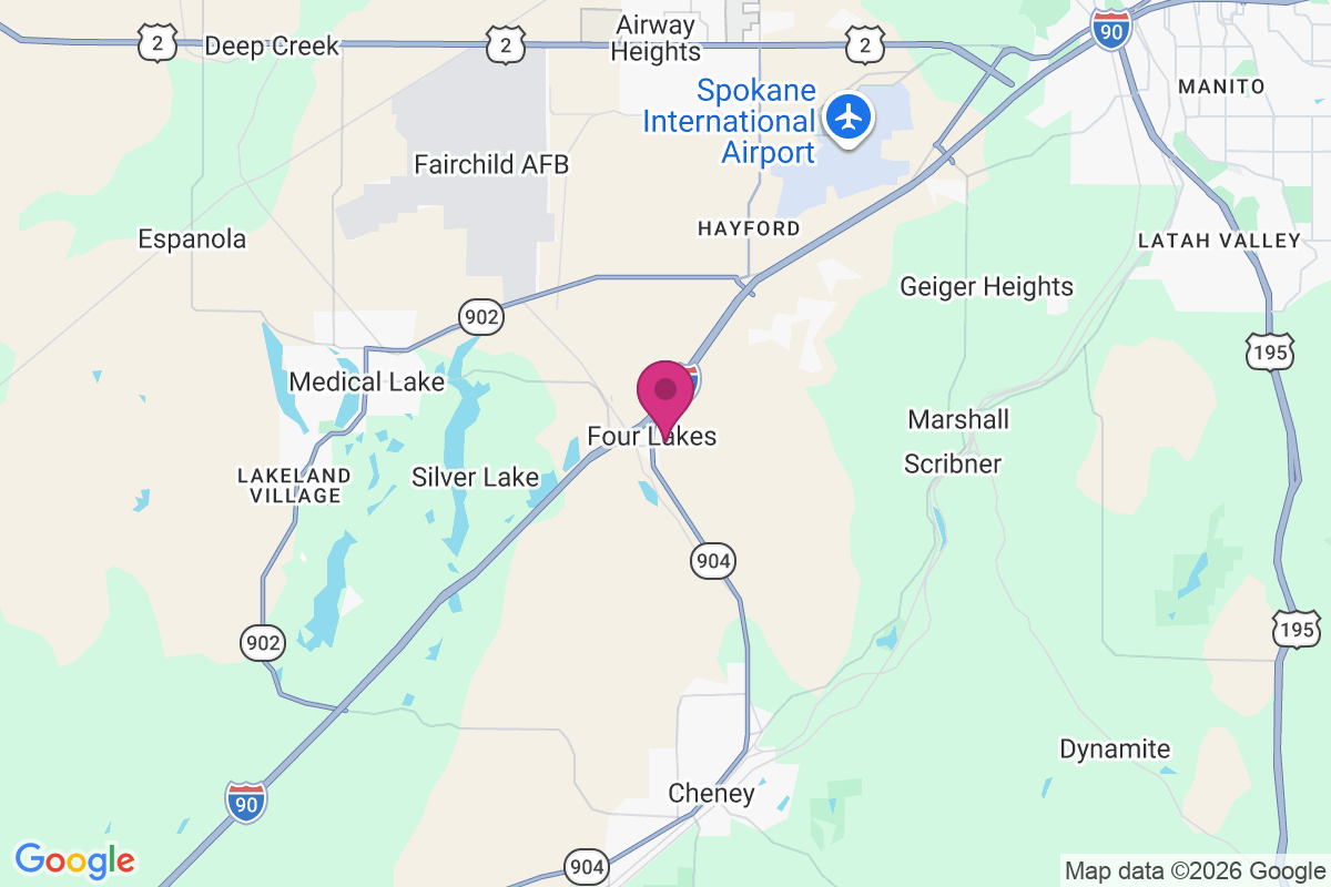 Four Lakes map