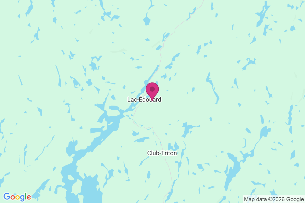 Lac Edouard map