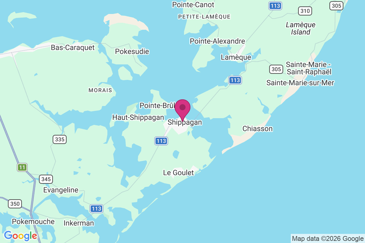 Shippagan map