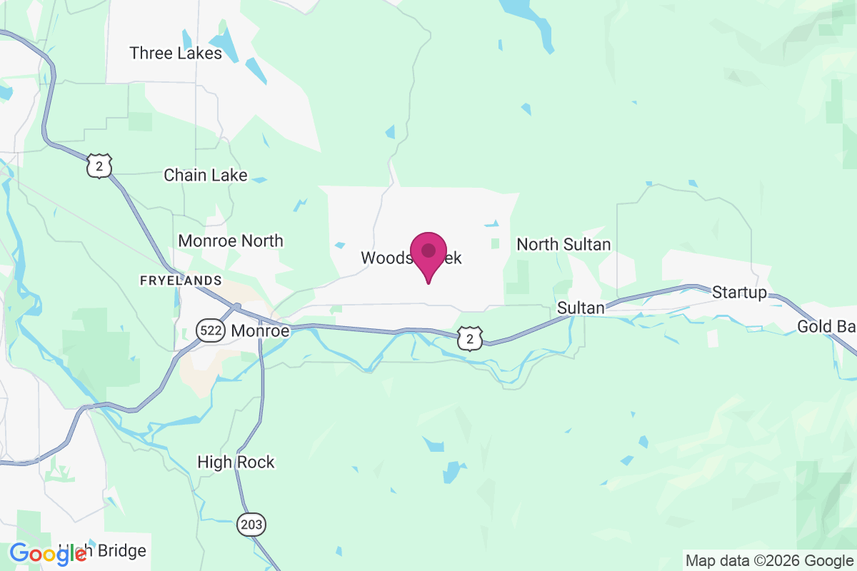 Woods Creek map