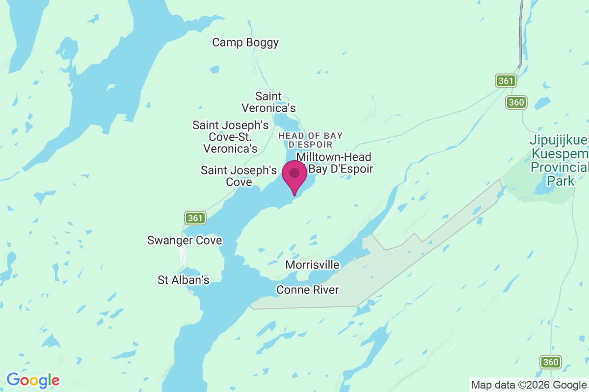 Conne River map