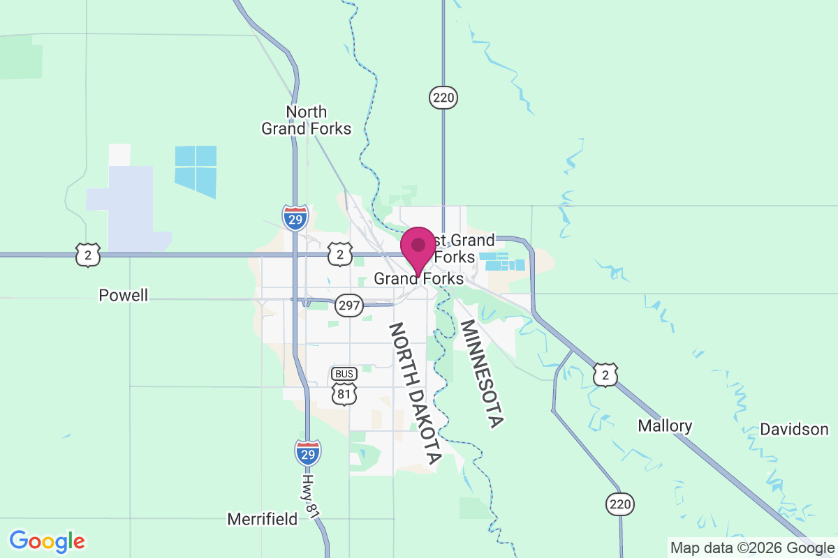 Grand Forks map