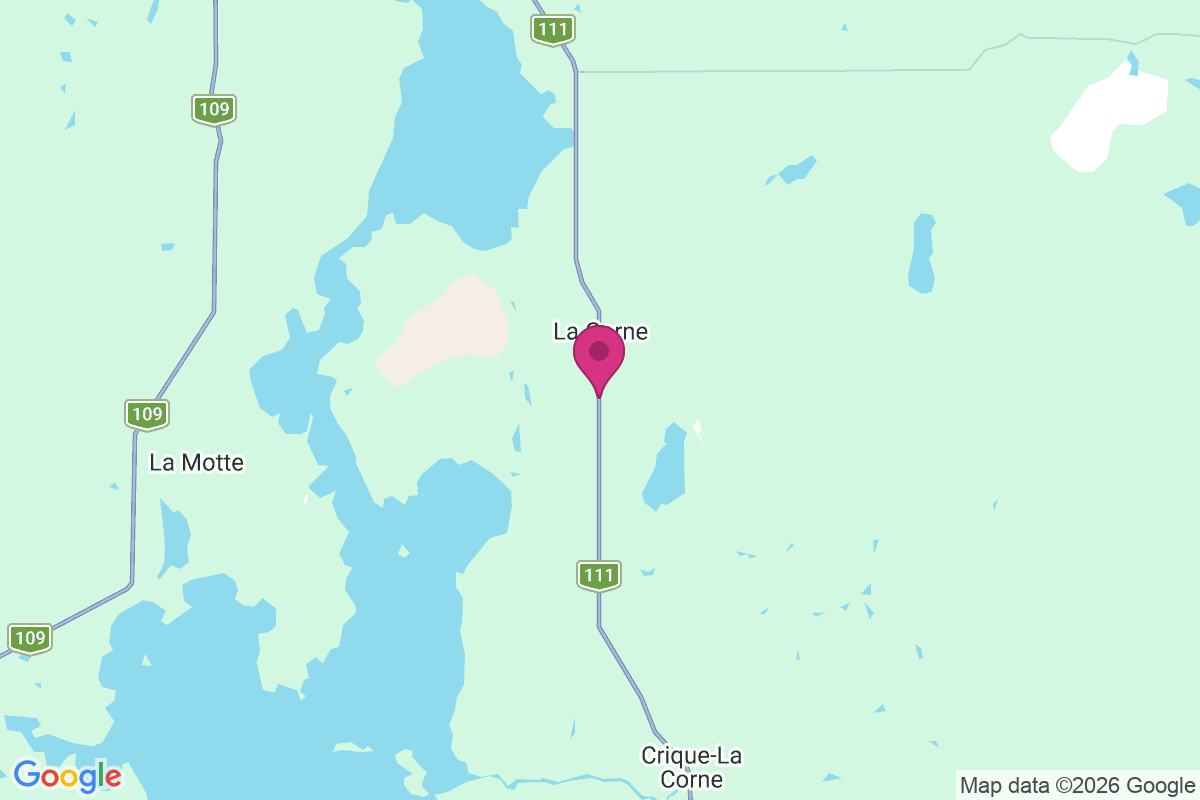 La Corne map