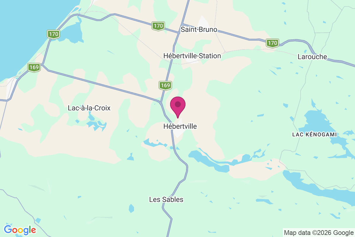 Hebertville map