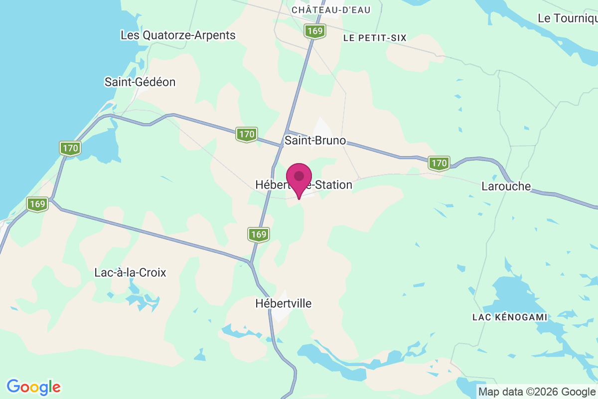 Hebertville-station map