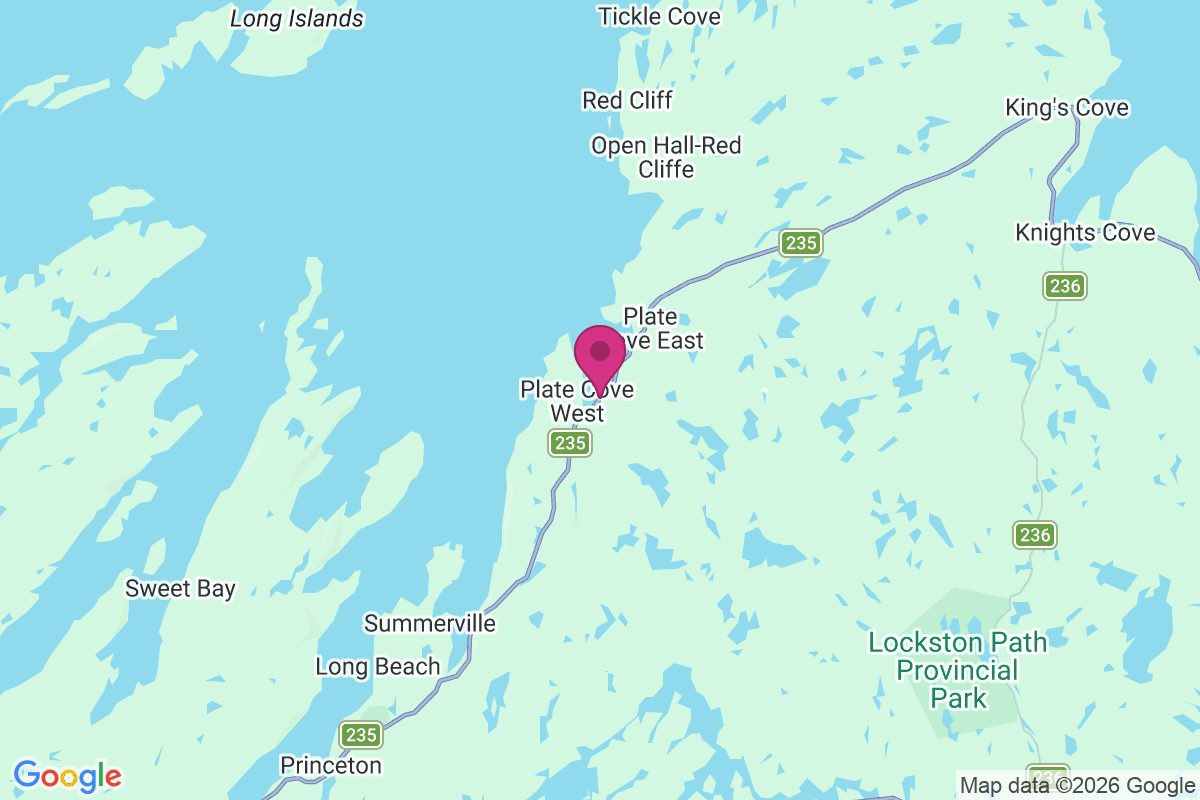 Plate Cove map