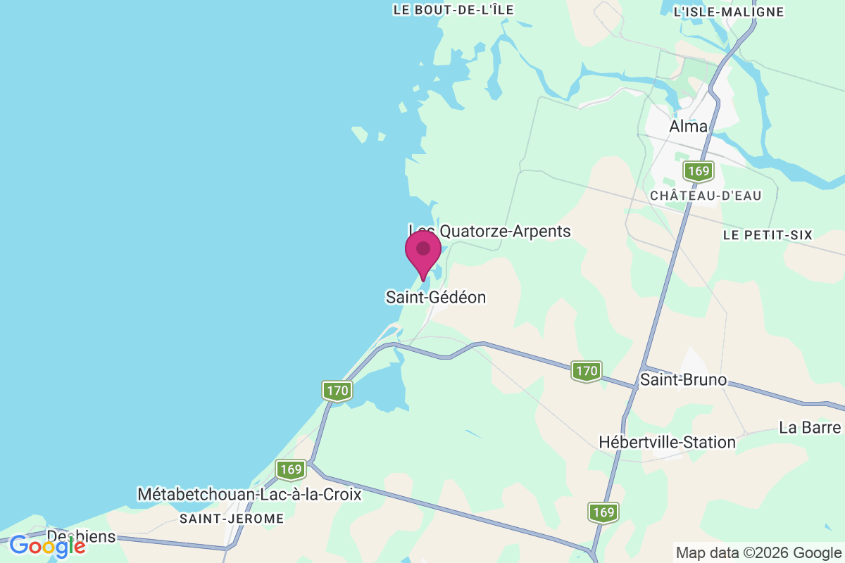 Pointe-du-Lac map
