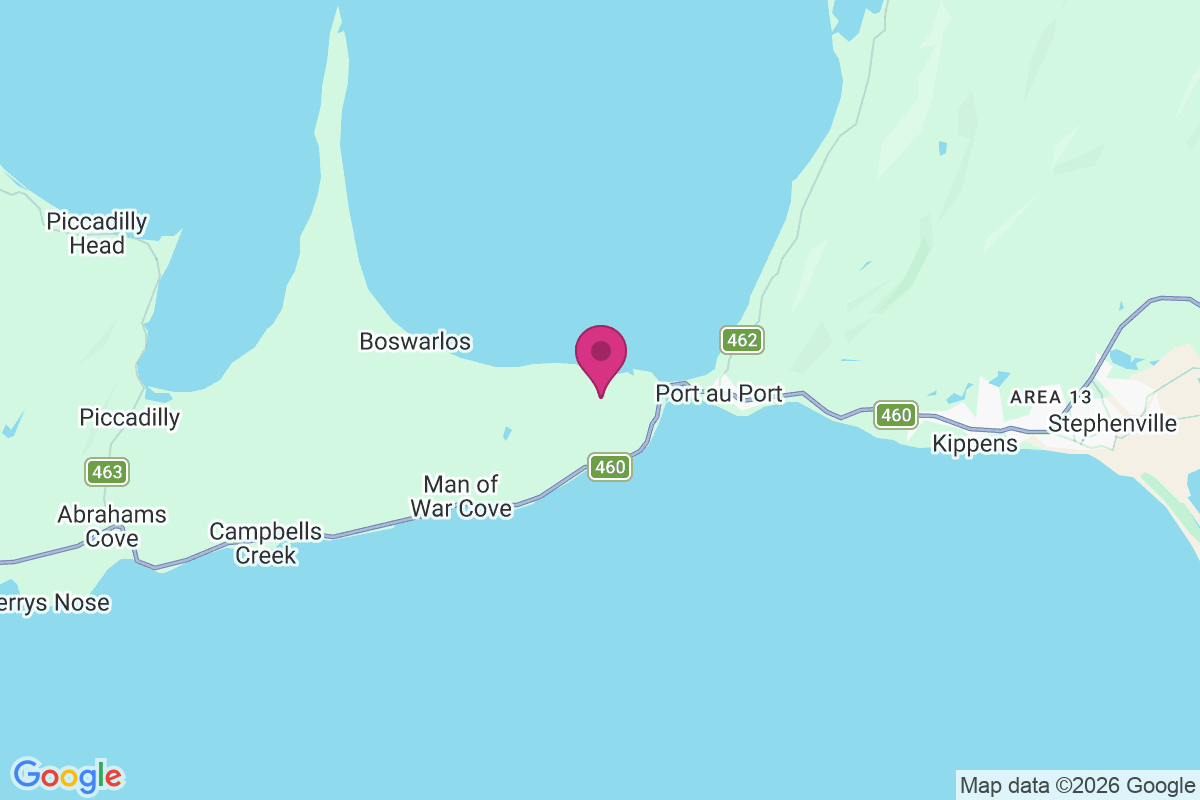 Port Au Port West-Aguathuna-Felix Cove map