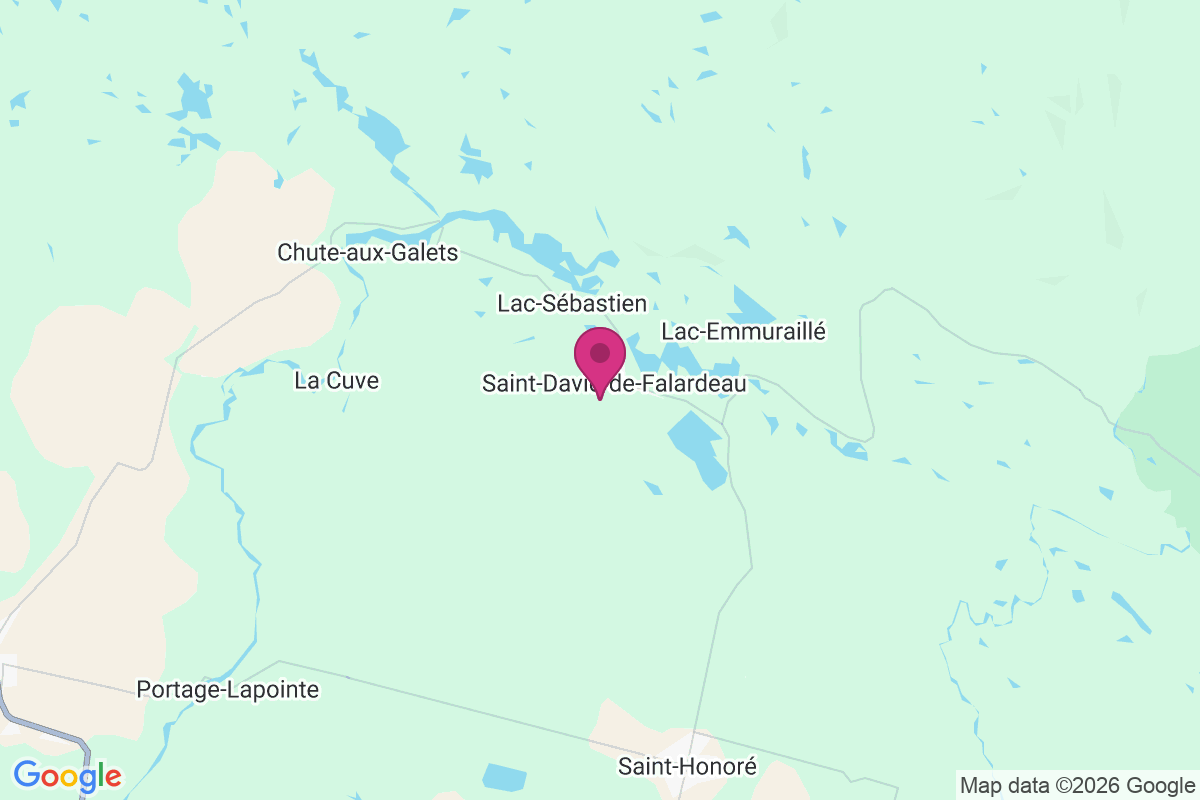 Saint-David-de-Falardeau map