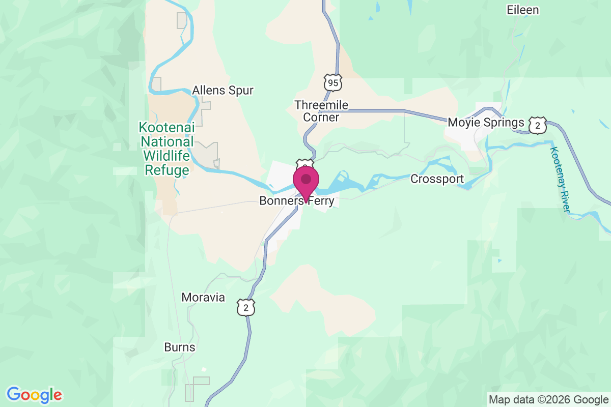 Bonners Ferry map