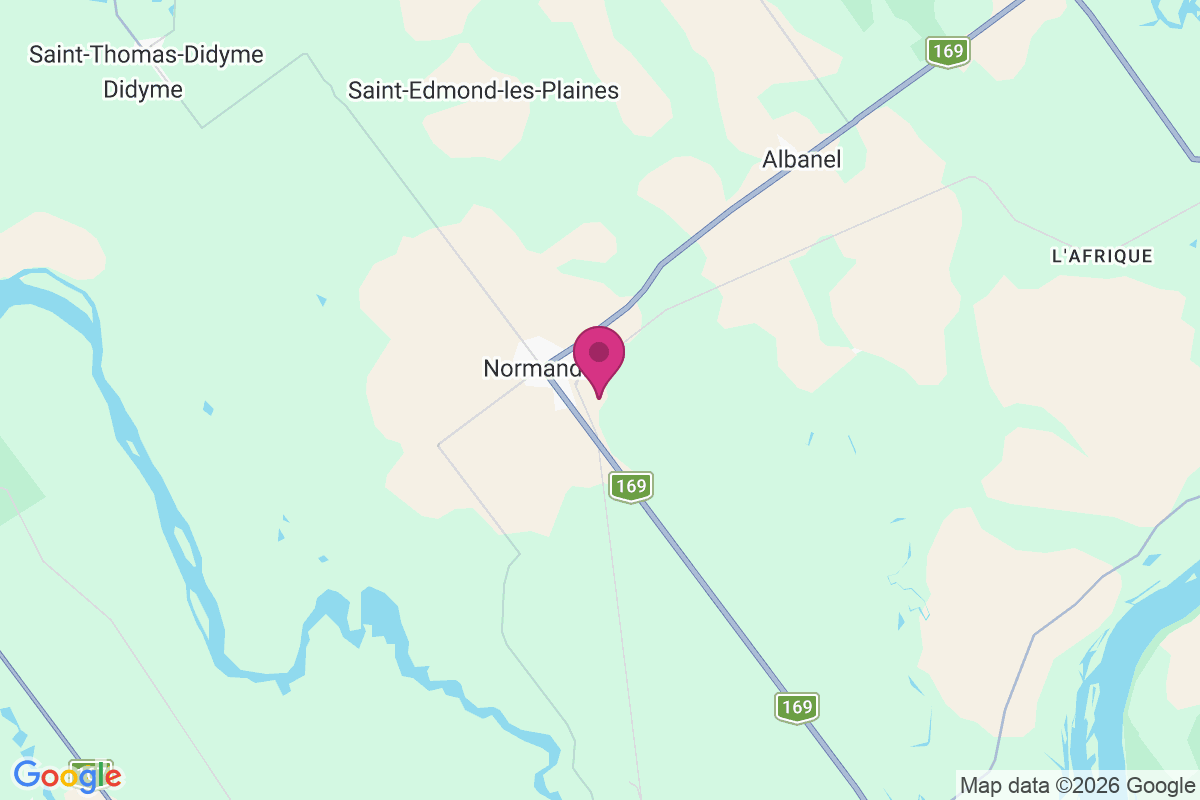 Normandin map