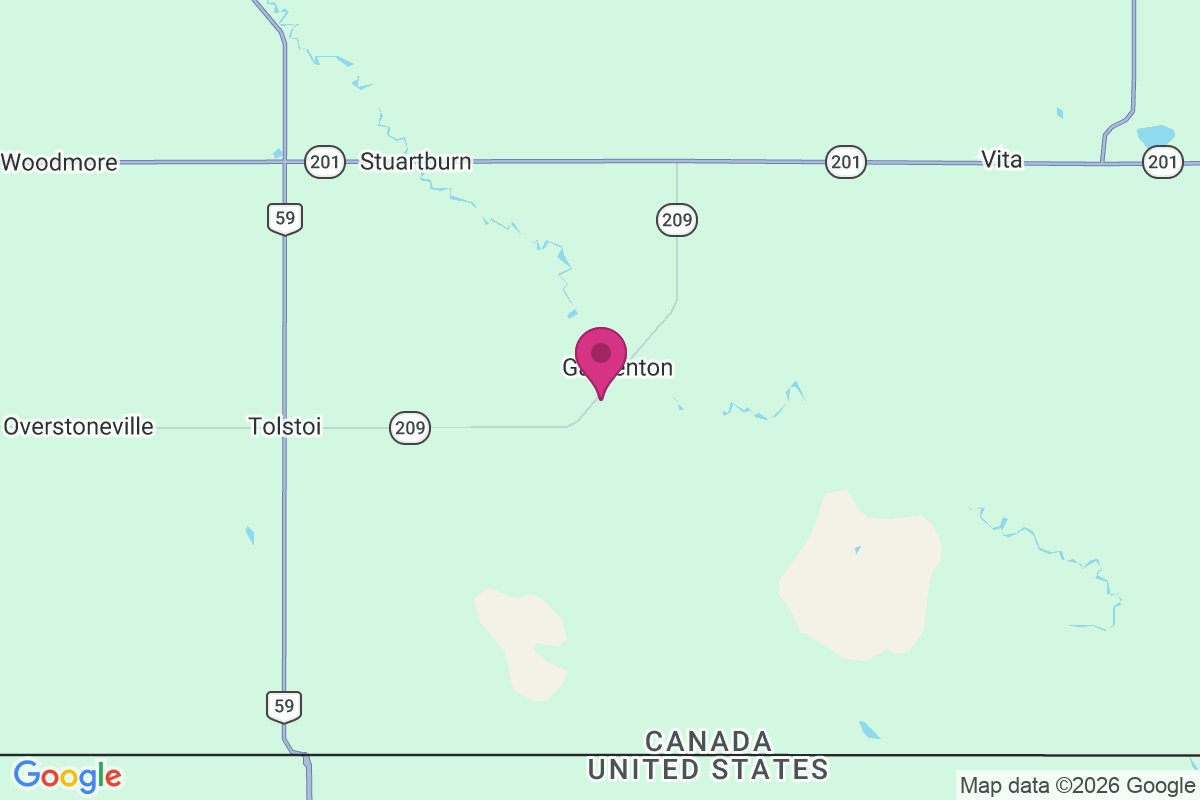 Gardenton map