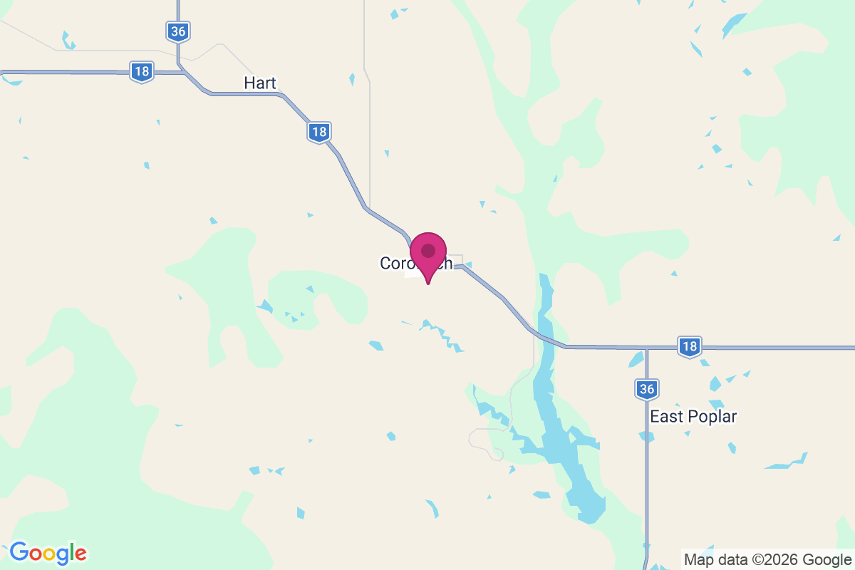 Coronach map