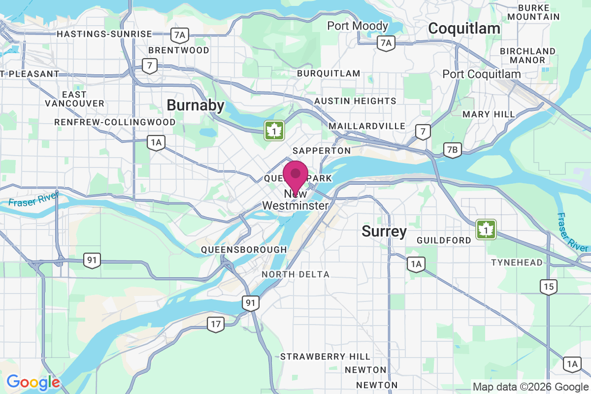 New Westminster map