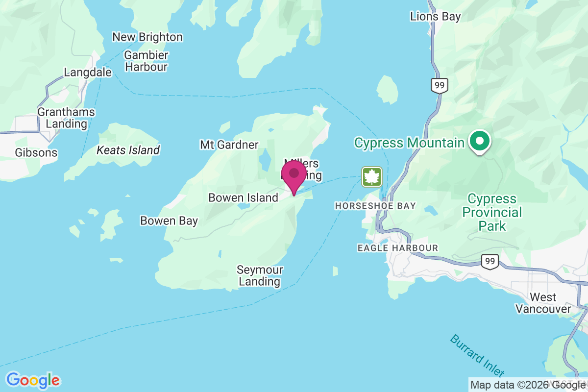 Bowen Island map